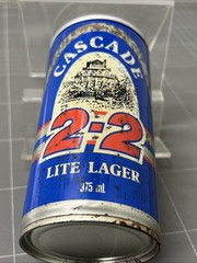 VINTAGE CASCADE BREWERY 2.2 LITR LAGER MANCAVE BAR 1970s CAN BEER