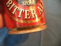 CASCADE SPARKLING BITTER ALE 370ml ROUND EGDE STEEL BEER CAN TASMANIAN AUSTRALIA