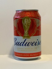 Empty beer can Budweiser 2026 FIFA WORLD CUP Japanese Limited 350ml TOP-SEALED