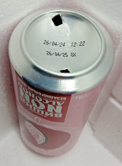 Empty Beer Can OBOLON Non Alcoholic CHERY Vitamins Minerals 500 ml. Ukraine 2024