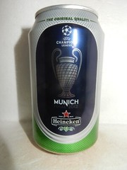 2012 HEINEKEN CHAMPIONS LEAGUE Soccer MUNICH Beer can from HOLLAND (33cl) Empty