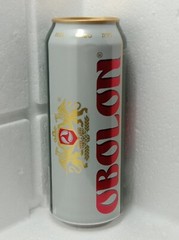 Empty Beer Can OBOLON Lager 500 ml. Ukraine Export 2023 Bottom open! 🇺🇦