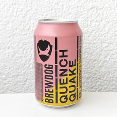 Empty 2019 BrewDog Quench Quake Beer can; 330 ml/11.2 fl oz; TOP (Scotland)