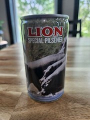 LION SPECIAL PILSENER 14 SEEKOEI HIPPOPOTAMUS 340ML INTERNATIONAL EMPTY BEER CAN