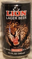 Lion Beer Can – Wildlife Series #3 Leopard – South Africa – 11.5 Ounce