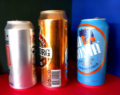 x 3 BEER CANS TURKISH VERSION TUBORG TOWER BRIDGE, ANTI ESTABLISHMENT & VIA ROMA
