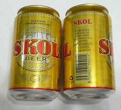 EMPTY – SKOL BEER can MALAYSIA 330ml Brew NEW Carlsberg Asia 2010 Collect MY