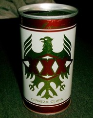 Clean 1965 Tres Equis Beer of Mexico, “Ring Pull” Vintage Beer Can