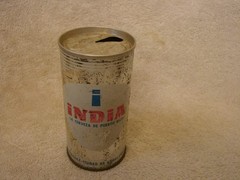 INDIA P/T BEER CAN 10 OZ. BREWERY FRESH PUERTO RICO 6% VANITY BOTTOM CERVEZA L@@
