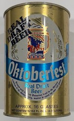 Oktoberfest * Real Draft Beer * Empty Can * 132 Oz * 3.77 Liter