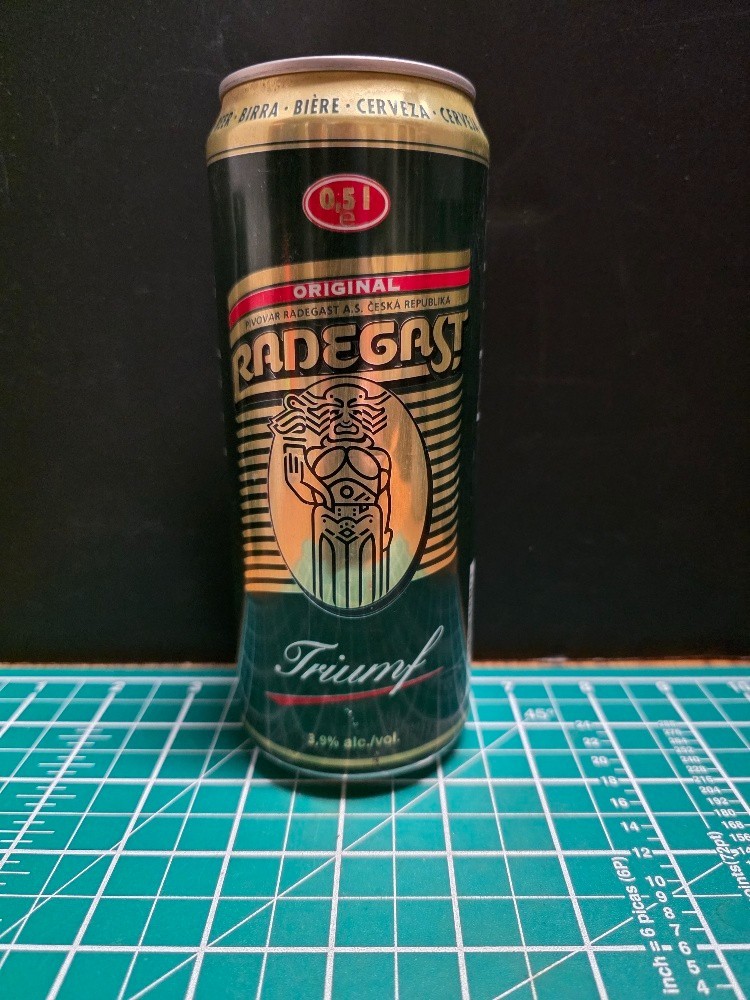 Empty Beer Can RADEGAST 500 ml. Czechia 2000 Top Open (TRAY 11)