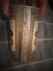 LABATTS SPECIAL LITE BIERE BEER STRAIGHT EDGE STEEL CAN 9 CITIES CANADA CIRCLES