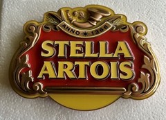 COLLECTIBLE STELLA ARTOIS METAL TAP TOP BADGE