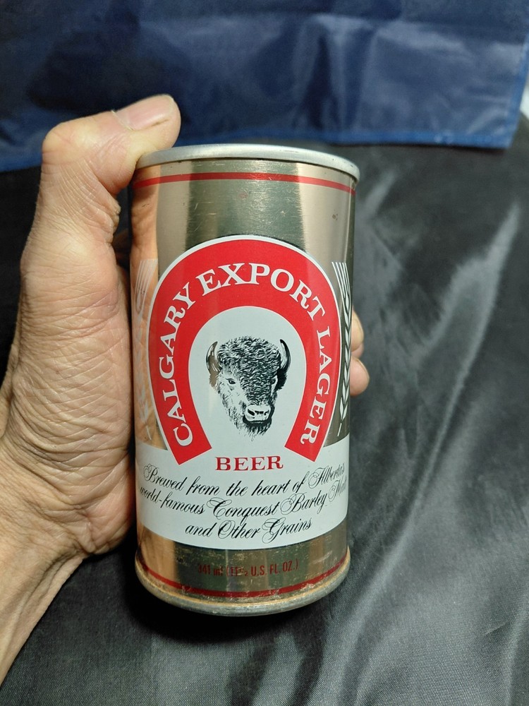 Vintage 1970s Calgary Pull Tab Can Empty Can MINTY