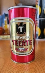 Vintage Beer Can Tecate Cerveza Beer Mexico Steel Can Empty Pull Tab Gone
