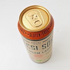 Empty 2023 Pécsi Premium Lager Beer can; 500 ml/16.9 fl oz; BOTTOM (Hungary)