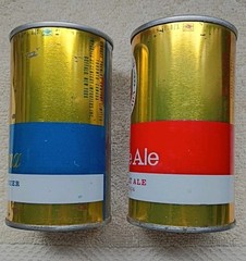 2 DIFFERENT VINTAGE EMPTY CANADIAN Beer Cans – O’KEEFE ALE – OLD VIENNA