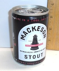 Beer Can Pull Tab Whitbread & Co. PLC. London England MACKESON STOUT 275ml