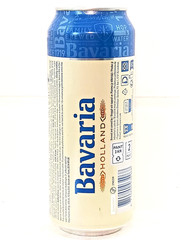 BAVARIA Gluten Free Empty Beer Can 500ml Netherlands 2025 Bottom Open