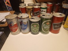 5 – Beer Cans Old Vienna, O’ Keefe Ale, Carling Black Label, 2 Carlsberg