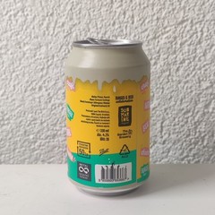 Empty Burger Beer can; 330 ml / 11.2 fl oz; TOP opened (Garden Brewery, Croatia)
