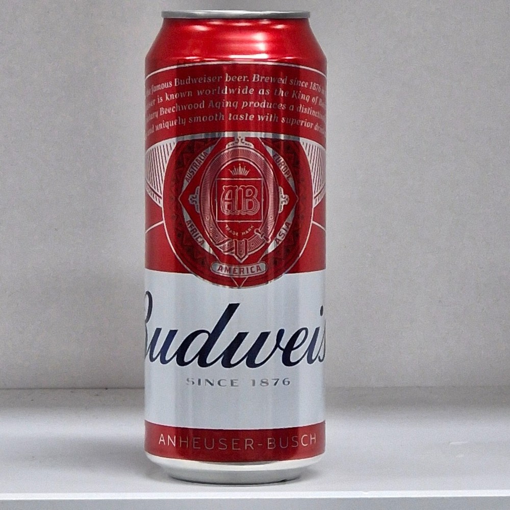 Budweiser’s Beer Can Empty. 500ml.