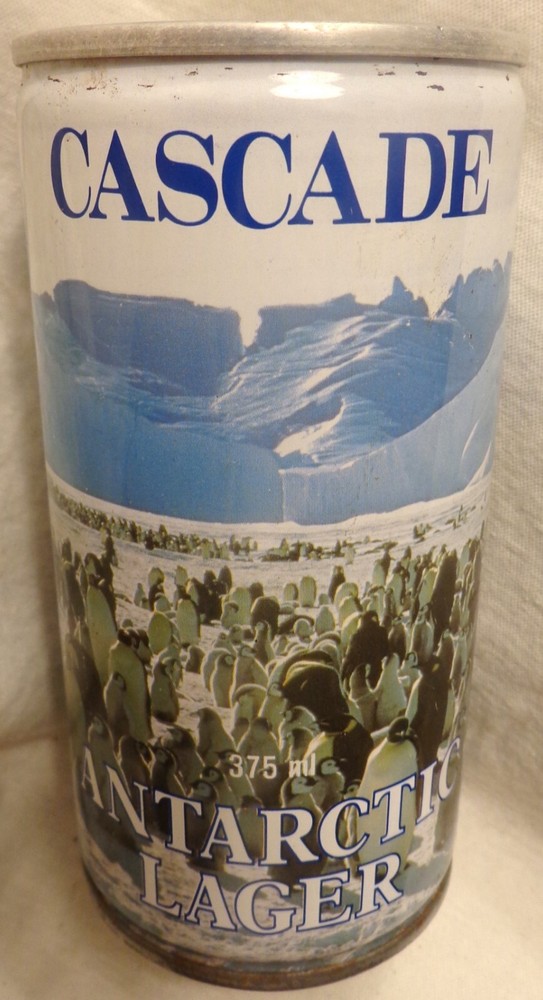 Cascade Antarctic Beer Can – Penguins – Australia – 375 ml – (about 12.5 Oz)