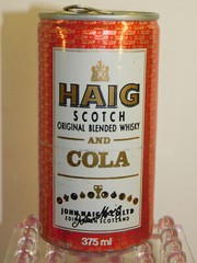 HAIG SCOTCH ORIGINAL BLENDED WHISKY & COLA – 375ml rare BEER CAN 1980’s