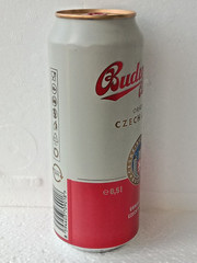 BUDWEISER BUDVAR Empty Beer Can 500ml Czech Republic 2024 Bottom Open