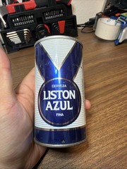 Liston Azul 12 oz. Straight Steel Beer Can (Mexico)