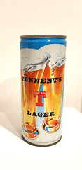 Tennent’s Girls Lager Beer Angela Tip Toes 15.5oz steel beer can Scotland