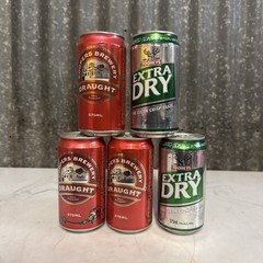 Set Of 5 x BIG DAY OUT MAGIC DIRT SNOW WHITE BEER CANS