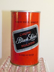 CARLING O’KEEFE BLACK LABEL BEER – PUNCH TOP 341ml Steel BEER CAN 1980’s