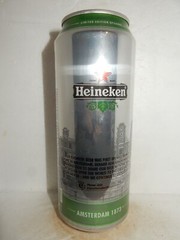 HEINEKEN Bier Vintage Label Beer can from HOLLAND for USA (50cl) Empty !!