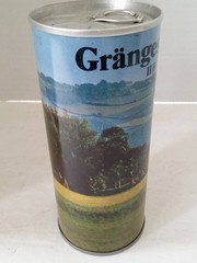 GRANGES FATOL IIB Beer Can 16 oz Steel Pull Tab Scenic Set Can SWEDEN 1970s