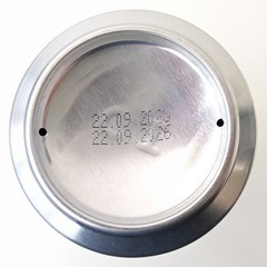 Empty 2025 Podkováň Lager Beer can; 500 ml/16.9 fl oz; BOTTOM (Czech Republic)