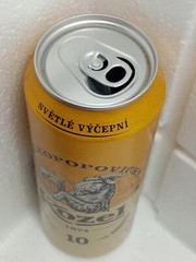 VELKOPOPOVICKY KOZEL Empty Beer Can 500ml Czech Republic 2022 Top Open