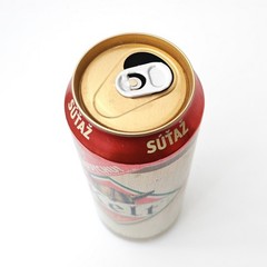 Empty 2012 Kelt Lager Beer can; 500 ml/16.9 fl oz – Slovakia – TOP opened