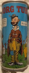 Tuborg Cartoon Beer Can – Denmark – 4.5 cl – 16 Oz @1970’s B Variation