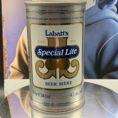 Vintage Beer Can Labatt’s Special Lite Biere Beer Empty Steel Can Canada