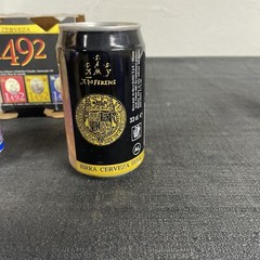 1492 Set of 4 Beer Cans Christopher Columbus Birra Cerveza Italy 1993 Empty