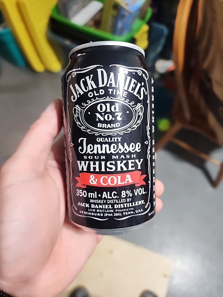 Jack Daniel’s Whiskey & Cola ‘Beer’ Can (EMPTY) Unopened – March 2003 Coke