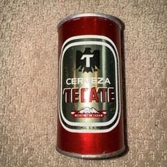 Vintage Beer Can Tecate Cerveza 12 Oz Beer Can Mexico Steel Can Early Pull Tab