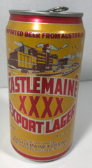 Vintage Castlemaine XXXX Export Lager 375ml Beer Can Brisbane Australia Yellow