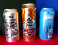 x 3 BEER CANS TURKISH VERSION TUBORG TOWER BRIDGE, ANTI ESTABLISHMENT & VIA ROMA