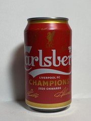 Empty beer Can Danish LIVERPOOL FC 2020 ONWARDS Japanese designed can