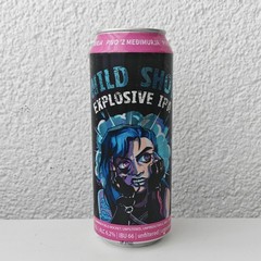 Empty Wild Shot IPA Beer can; 500 ml/16.9 fl oz – BOTTOM (LD Brewery, Croatia)