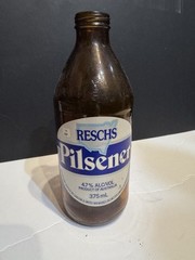 Vintage Beer Bottle Stubby – Reschs Pilsner Australia Empty