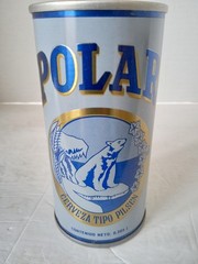 POLAR CERVEZA TIPO PILSEN Steel Beer Can 10 oz Pull Tab VENEZUELA 1970’s