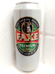 FAXE Premium 4.6% Empty Beer Can 500ml Denmark 2024 Bottom Open Collectible